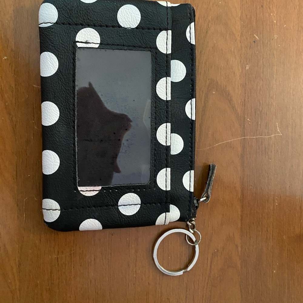 Polka Dot Black and White Photo Wallet
